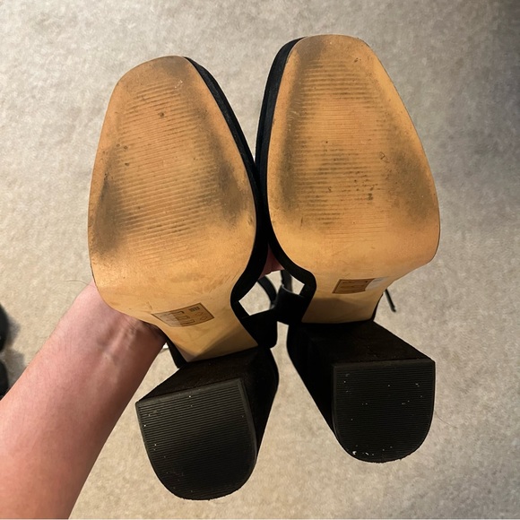 ASOS Piñata Platform Heels Faux Suede Size 9 - Picture 4 of 5